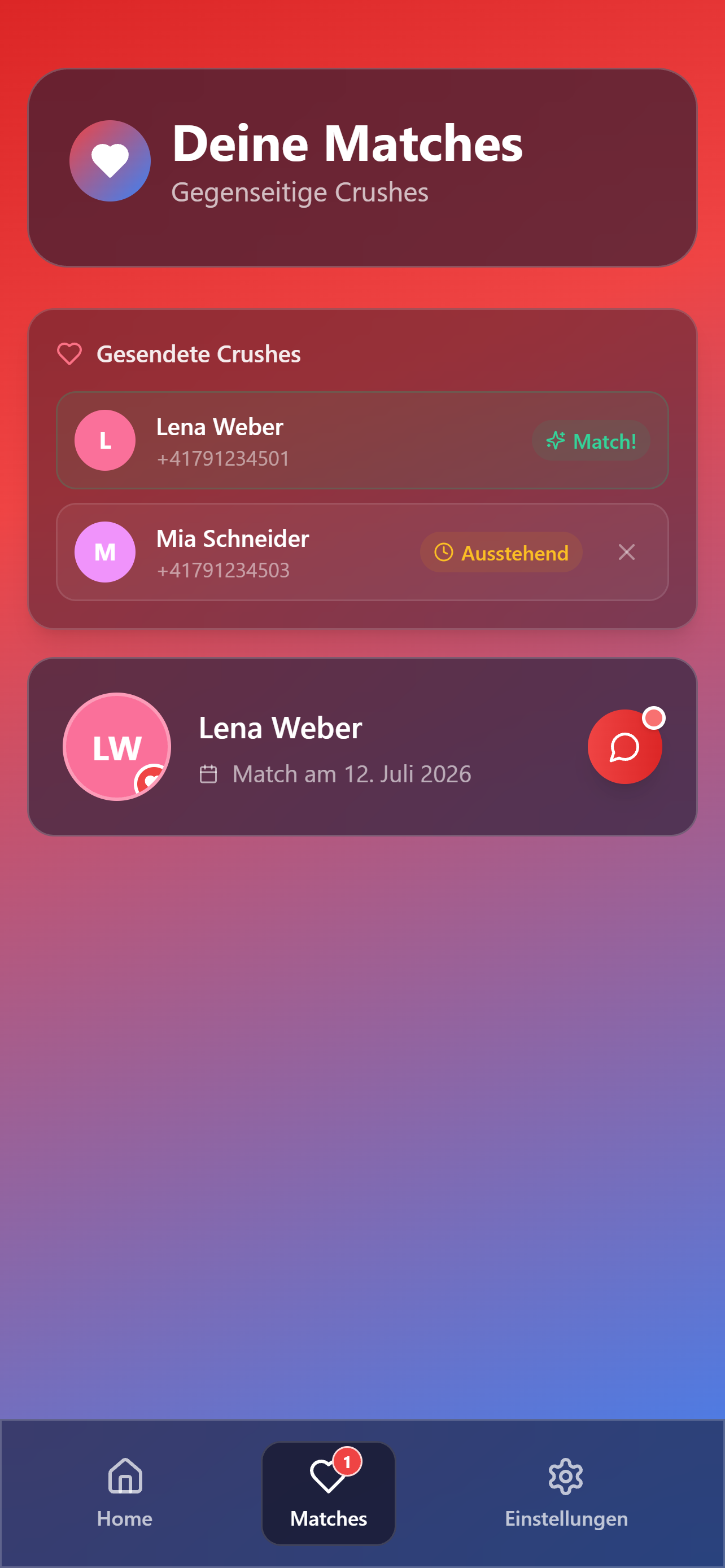 Deine Matches – Zuyo